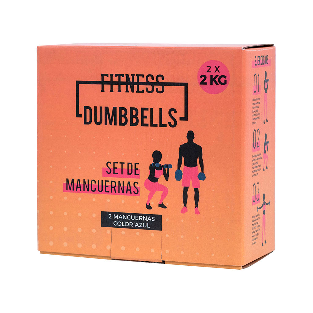 Mancuernas x2 4Kg - Clikoutlet