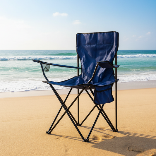 Silla Plegable Apoya brazos Azul Navigator
