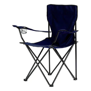 Combo 2 Sillas Plegables Apoya Brazos Azul y Negro Navigator