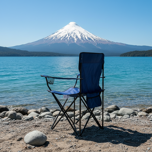 Silla Plegable Apoya brazos Azul Marino Navigator