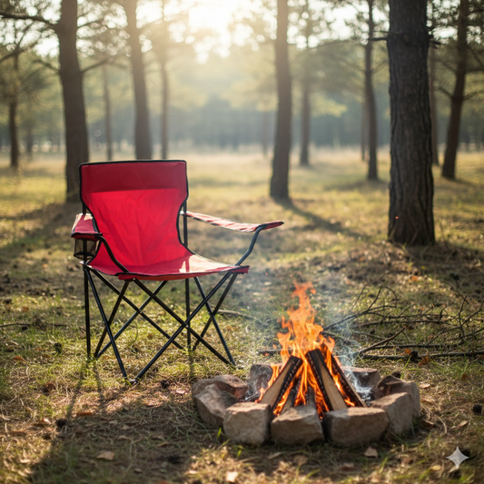Combo 2 Sillas Plegables Apoya Brazos Rojo Navigator