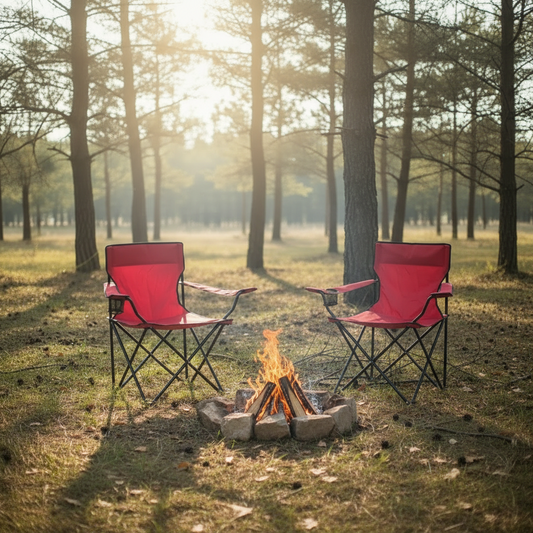 Combo 2 Sillas Plegables Apoya Brazos Rojo Navigator