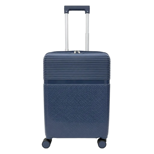 Combo Maleta de Cabina Premium Blue y Mochila Viaje Viral Impermeable 36L Black