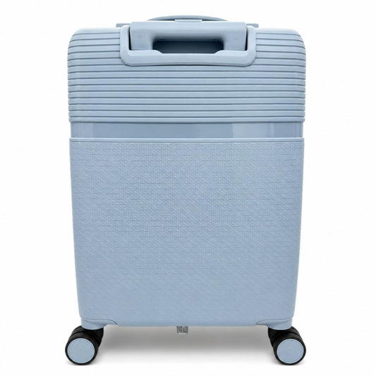 Combo Maleta (S) + Mochila Viaje Viral 36L. Light-Blue. Ripstop Impermeable y Expandible.