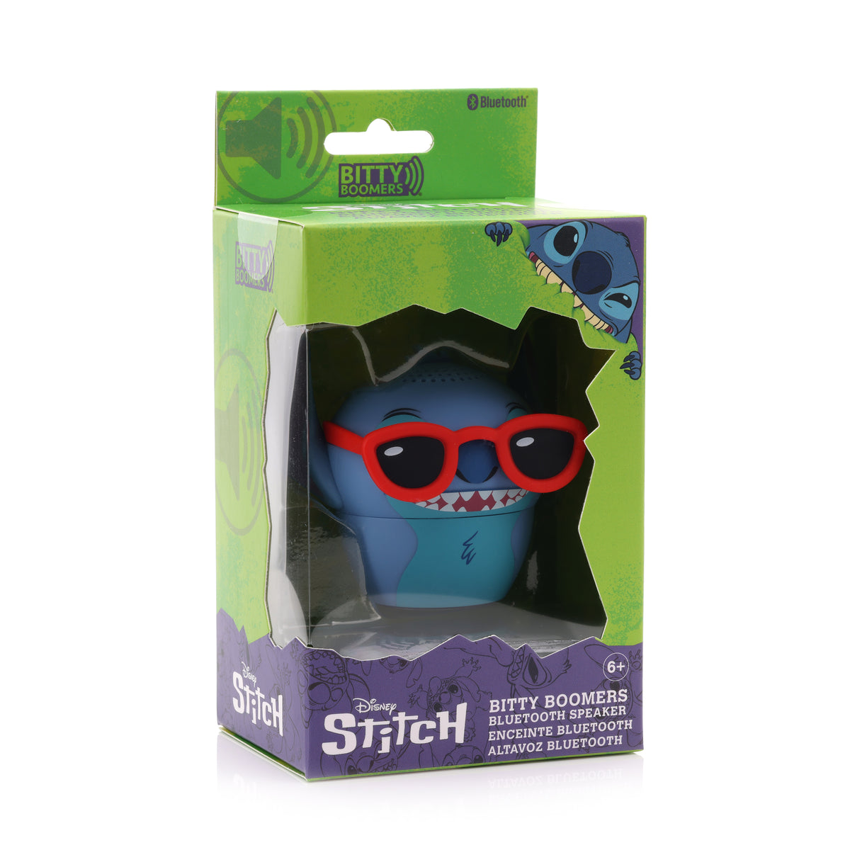 Parlante Bluetooth Portátil Stitch Lentes Disney Bitty Boomers