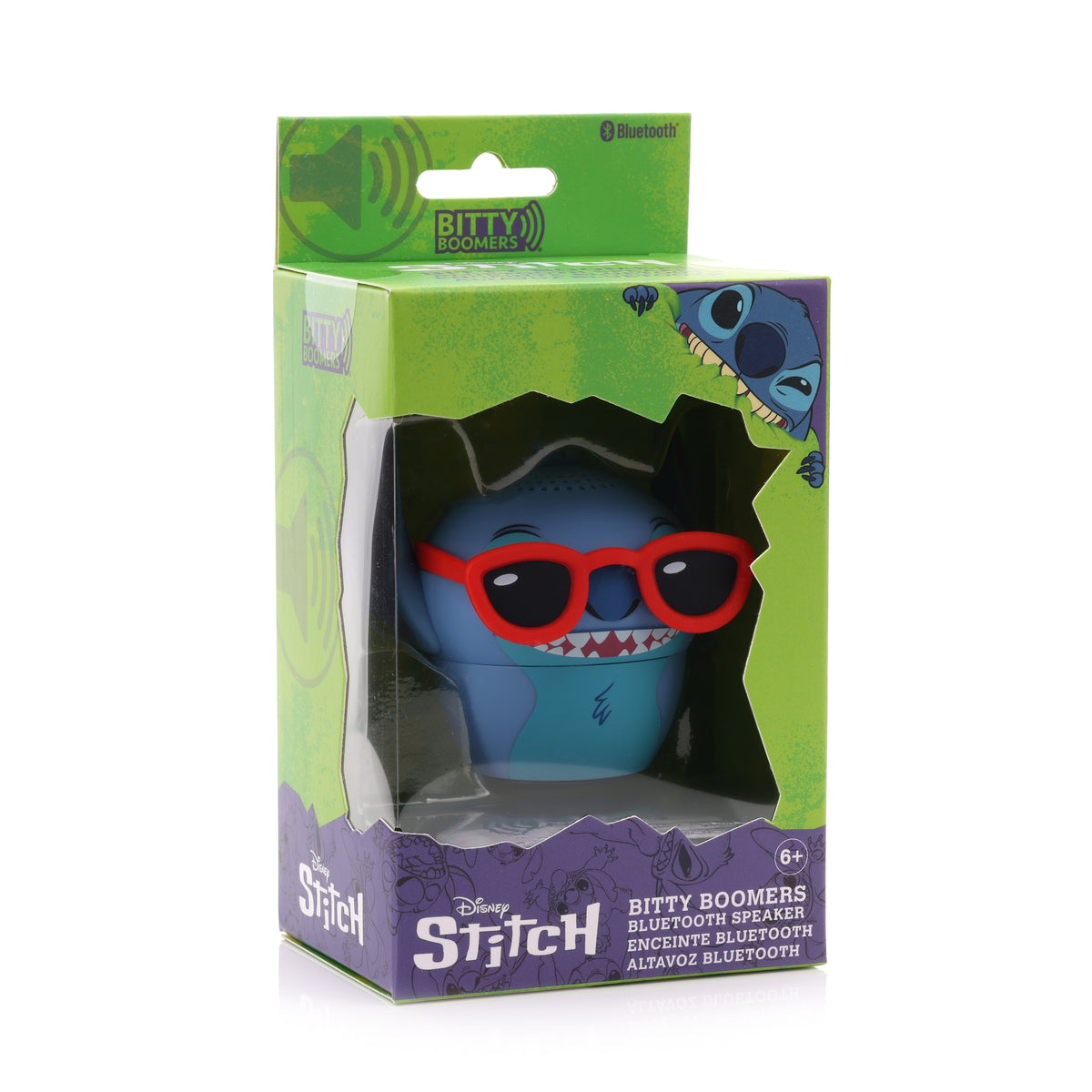 Parlante Bluetooth Portatil Stitch Lentes Disney Bitty Boomers