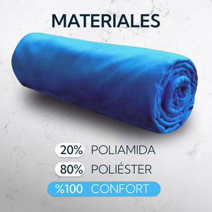 Toalla XL Microfibra Suede 110x150 cm Azul Pro Outdoor