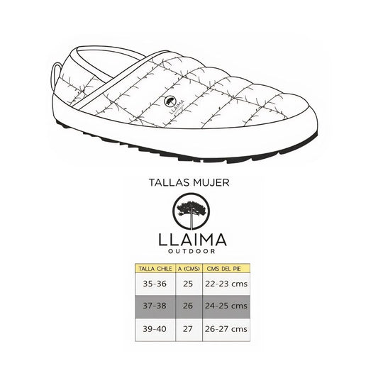 Pantufla Mujer con Interior Polar. Burgundy