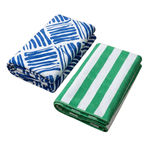 Combo Organizador de Viaje 24cm x 18cm cosmetiquero Gout Rosado y Toalla de Playa Redonda 150 cm Colores surtidos.