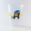 VASO PLÁSTICO MASCOTA CICLISMO JUEGOS SANTIAGO 2023