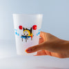 VASO PLÁSTICO MASCOTA PESAS JUEGOS SANTIAGO 2023