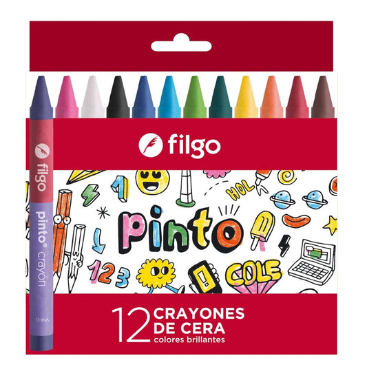 Crayones de cera Pinto / Estuche 12 surtido