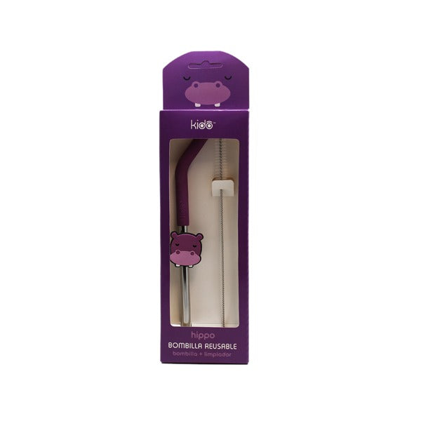 Bombillas Reutilizables Kido - Morada