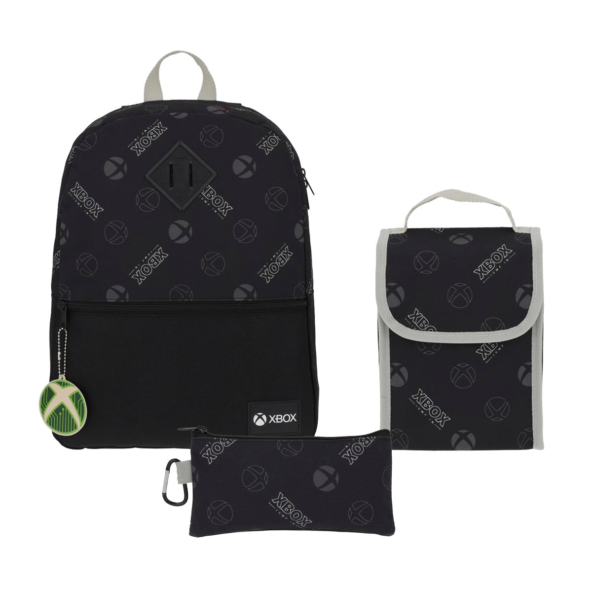 Pack 3 En 1 Mochila, Lonchera Y Estuche Xbox Negro