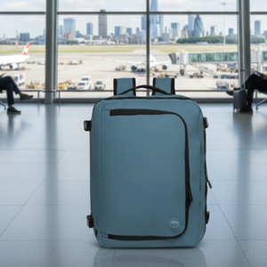 Mochila de Viaje Viral Llaima Repelente al agua - Expandible 32L Azul Piedra Dakota