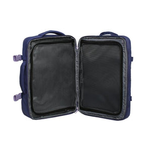 Combo 2 Mochilas de Viaje Viral Radal XL 40L Expandibles Negro y Morado Llaima