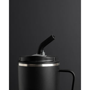 Mug Vaso Térmico Buffer Roques 1Lt + 2 Tapas Negro
