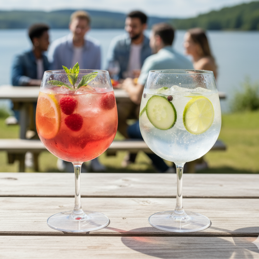 Combo 6 Copas Acrílicas Gin 660 ml — 3 Sets de 2 Unidades