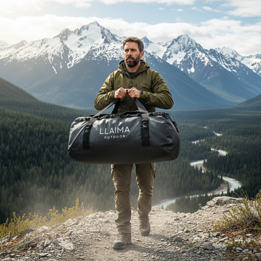 Bolso - Mochila 2 en 1. Impermeable XL. 71LT. Negro Llaima