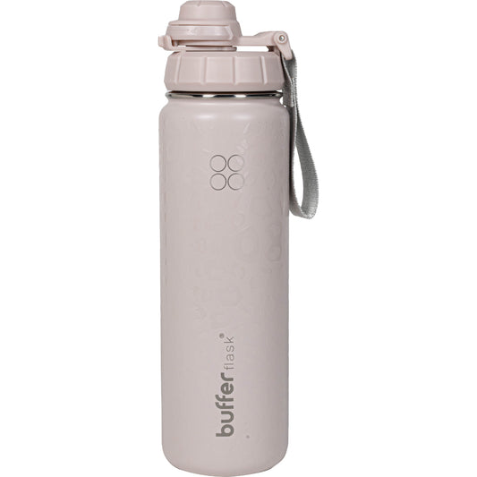 Botella Agua Térmica Buffer Morea 700ml +4 Tapas Pink Leopardo