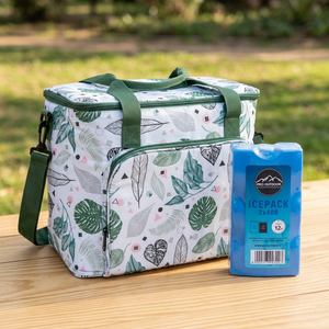 Combo Cooler Térmico Hojas + Icepack Duro 2x400 g