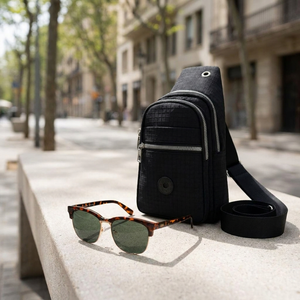 Combo Lentes de Sol Menorca + Bandolera Cruzada Navigator XB 5 L Negra