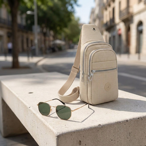 Combo Lentes de Sol Cala + Bandolera Cruzada Navigator XB 5 L Beige