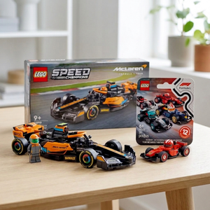 Combo LEGO® Speed Champions Fórmula 1 McLaren 2023 + LEGO® Autos F1 Coleccionables