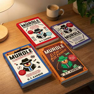 Combo 4 Libros Murdle: Resuelve el Crimen + Más Crímenes por Resolver + La Universidad del Crimen + El Caso de las Siete Calaveras