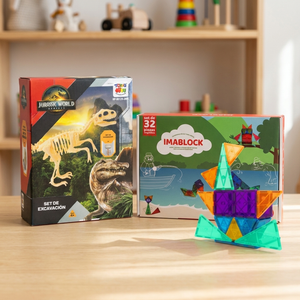 Combo Set de Excavación de Dinosaurios + Imanes Imablock Pack 32 Piezas