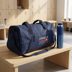 Combo Bolso Oracle Red Bull Racing 33 L + Termo Flask Doble Pared 500 ml Azul