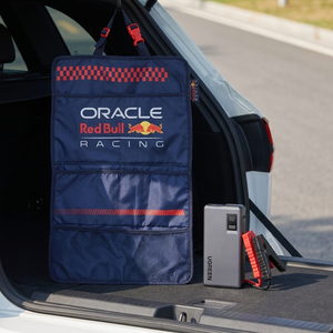 Combo Auto: Organizador Oracle Red Bull Racing + Partidor de Auto Ugreen 12.000 mAh