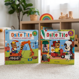 Combo 2 Libros Osito Tito: ¡Vamos a Construir! y Hoy Toca Pizza