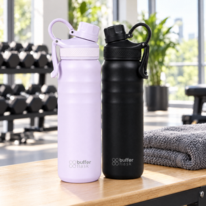 Combo 2 Botellas Térmicas Buffer Yosemite 700 ml Lila + Negro