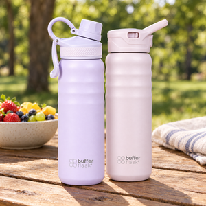 Combo 2 Botellas Térmicas Buffer Yosemite 700 ml Lila + Pinky