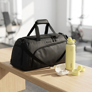 Combo Bolso Saxoline Kingston 40 L Negro + Botella Térmica Buffer Morea 1 L Lemon + Audífonos HiFuture Fusion TWS ANC Blancos