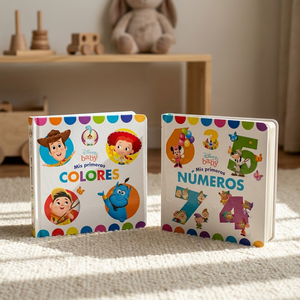 Combo 2 Libros Disney Baby Tapa Dura: Mis Primeros Colores + Mis Primeros Números