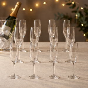Combo 12 Copas de Champagne de Cristal 210 ml Maison Verre (3 Sets de 4)