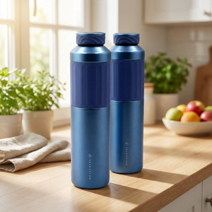Combo 2 Termos Flask Doble Pared 500 ml Likelife Azul