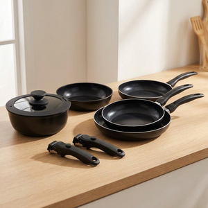 Combo Batería de Cocina de 6 Piezas y Set de 3 Sartenes Antiadherentes L Selection
