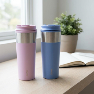 Combo 2 Mugs Metálicos Keep Lila y Lavanda