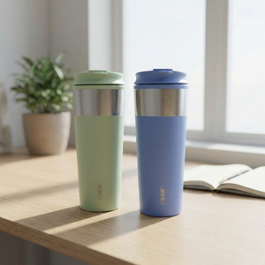 Combo 2 Mugs Metálicos Keep Pistacho y Lavanda