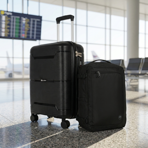 Combo Maleta de Cabina Conguillío 49L + Mochila de Viaje Viral Dakota 32L Negra