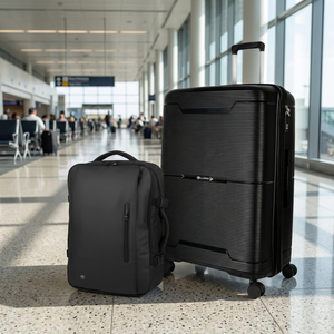 Combo Maleta Grande Conguillío 115L + Mochila de Viaje Viral Radal XL 40L Negras Llaima