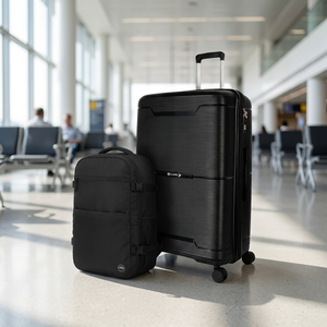 Combo Maleta Grande Conguillío 115L + Mochila Viaje Viral Montana 36L Negras Llaima