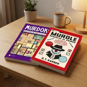 Combo 2 Libros de Acertijos: Murdoku 80 Acertijos de Lógica y Asesinatos + Murdle Resuelve el Crimen