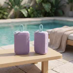 Combo 2 Parlantes Bluetooth 10W Portátiles Bsound Lila
