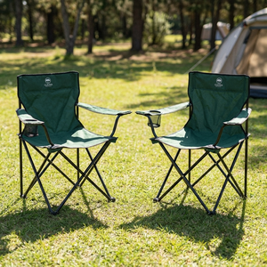 Combo 2 Sillas Camping Outdoor Plegable Llaima Verde Oscuro