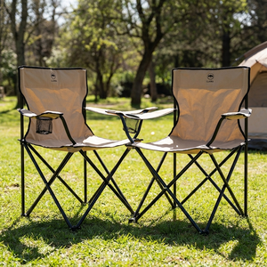Combo 2 Sillas Camping Outdoor Plegable Llaima Caqui