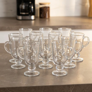 Combo 2 Set de 6 Tazas Macchiato de Vidrio 120 ml Kitchenware (12 tazas)